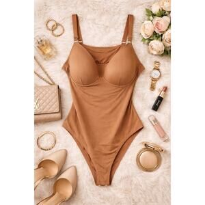 Victoria’s Secret Shapewear Bodysuit XL Tan Sculpt Smooth  MSRP $49.95